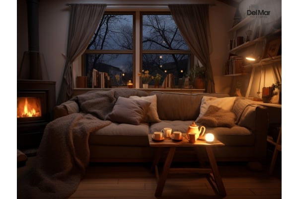 Cozy Lighting in Living Room