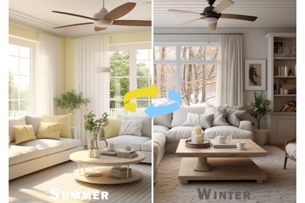 Summer and Winter Fan Direction