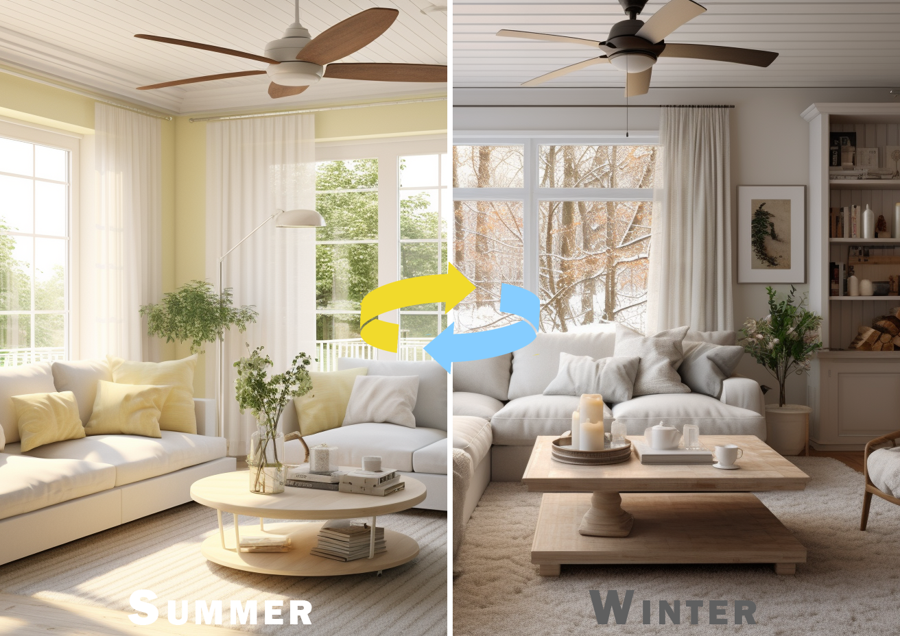 Ceiling Fan Spin In Summer And Winter