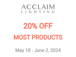 Acclaim Lighting Fixtures | 20% Off