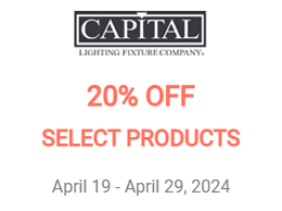 Shine with Capital Lighting | 20% off