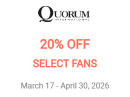 Quorum Ceiling Fans | 20% Off Select Fans