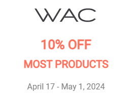 WAC Lighting Fixtures | 10% off