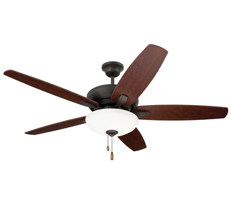 52-Inch Low Profile Hugger Ceiling Fan with Light Emerson Ceiling Fans CF717ORB Ashland Oil Rubbed Bronze Finish