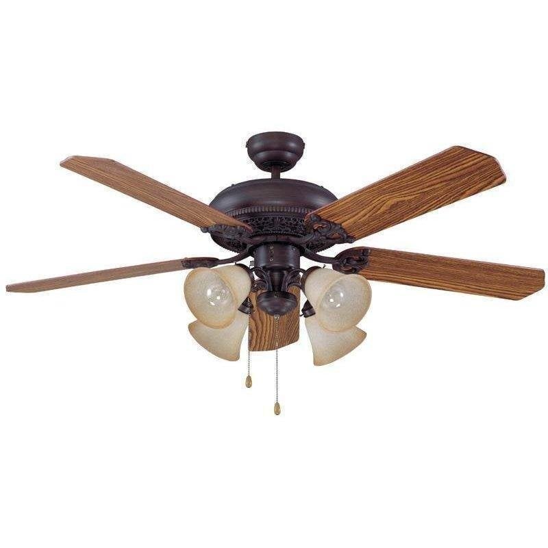 Craftmade MAN52ABZ5C4 Manor 52 Inch Aged Bronze Ceiling Fan