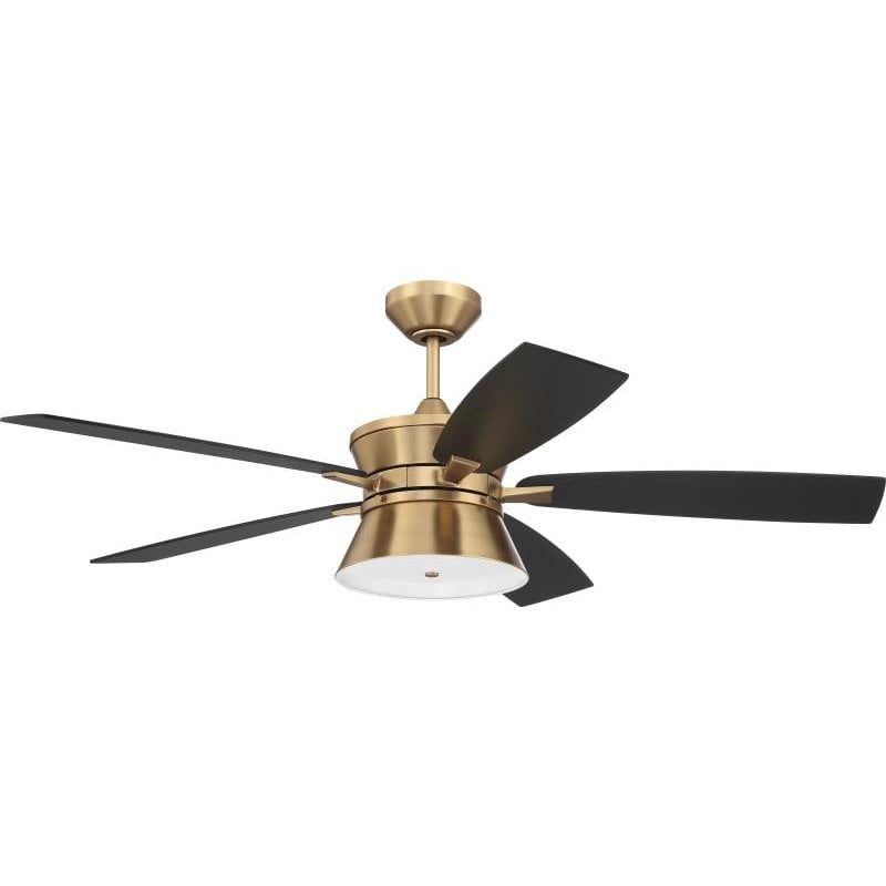 空様【】FSN990 Craftmade DMK52SB5 Dominick 52 Inch Satin Brass Ceiling Fan with