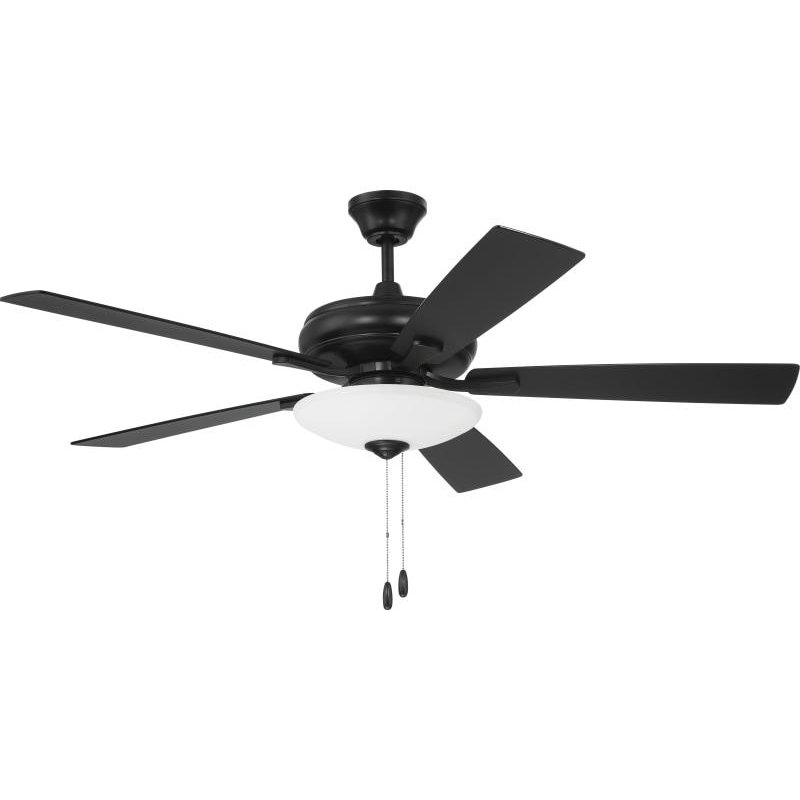 Craftmade ECF111FB5-FBGW Eos 52 Inch Flat Black Ceiling Fan with Craftmade ECF111FB5-FBGW Eos 52 Inch Flat Black Ceiling Fan with