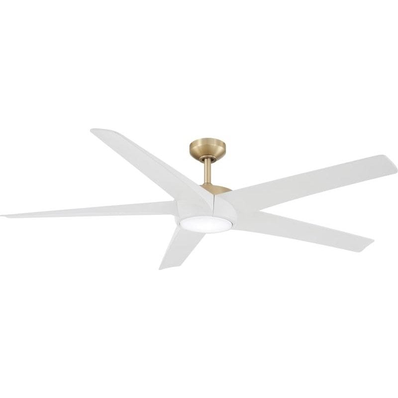 Minka Aire F767L-SBR/WHF Skymaster 64 Inch Soft Brass Ceiling Fan