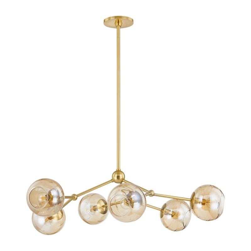 Mitzi H861806-AGB Trixie 6-Light Aged Brass Chandelier