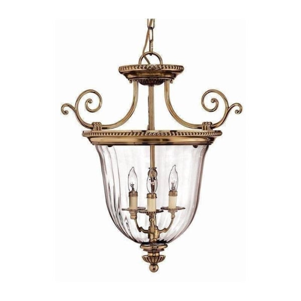 Hinkley 3613PW Oxford 3 Light Pewter Pendant Lighting | DelMarFans.com