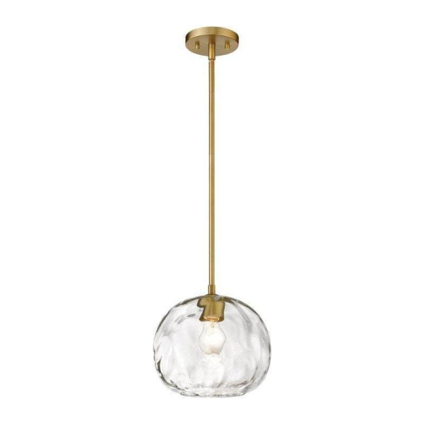 premium light down OVY double １ Z-Lite 490P10-OBR Chloe 1-Light Olde Brass Pendant | DelMarFans.com