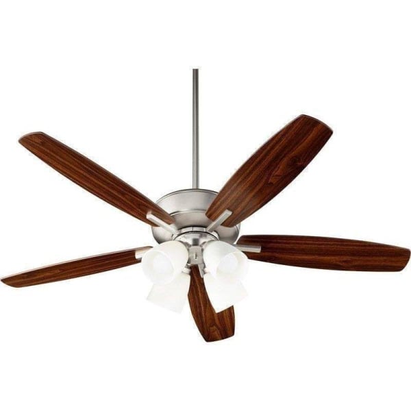 Quorum 70525-465 Breeze 52 Inch Satin Nickel Ceiling Fan with LED
