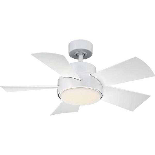 Modern Forms FR-W1802-38L-MW Elf 38 Inch Matte White Ceiling Fan