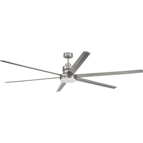 Craftmade MND80BNK6 Mondo 80 Inch Brushed Polished Nickel Ceiling