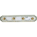 Progress Lighting P3025-09 Bath Fixture Four-light Embossed Wall Mount - View #3