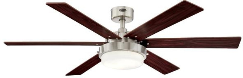 Westinghouse 7205100 Contemporary Alloy II 52 inch Brushed Nickel Indoor Ceiling 