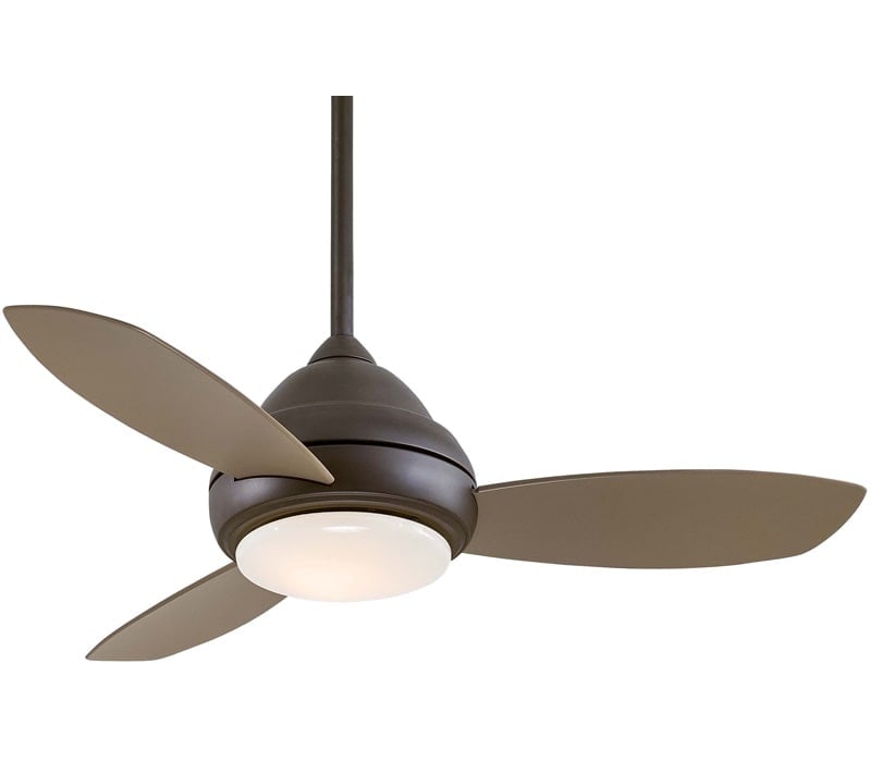 Minka Aire F516l Orb Concept I Led 44 Inch Oil Rubbed Bronze Ceiling Fan Delmarfans Com - How To Install A Minka Aire Ceiling Fan Remote