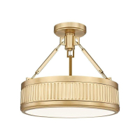 Quoizel BCN1716WT Buchanan 3-Light Western Bronze Semi Flush