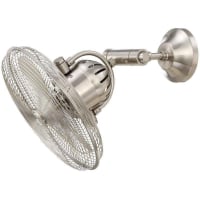 Bellows IV 14" Outdoor Wall Fan with Wall Control, Brushed Polished Nickel