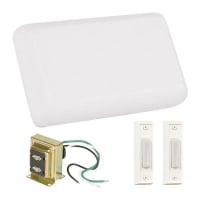 CK1000-W Kit with T1610 Transformer 1-Light Chime
