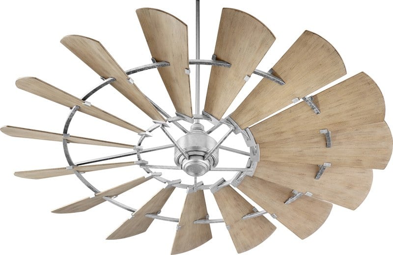 Windmill Outdoor Ceiling Fan With Wall