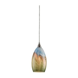 Geologic 1-Light Pendant In Satin Nickel