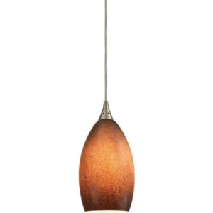 Earth Pendant 1-Light, Satin Nickel