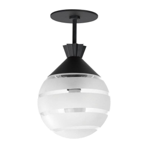 12441CLFTBK Copacabana 1-Light Outdoor Flush Mount