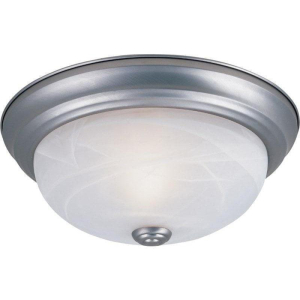 1257M-PW-AL Today's Home Flushmount 2-Light Flush Mount