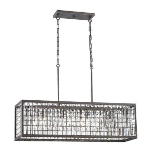 Nadina Chandelier 4-Light , Silverdust Iron