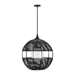 19675BK Maddox 1-Light LED Outdoor Pendant
