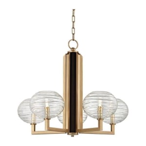 2415-AGB Breton 5-Light LED Chandelier