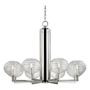2418-PN Breton 8-Light LED Chandelier