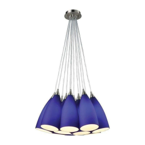 Vesta Pendant 12-Light, Satin Nickel
