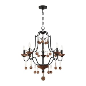 Colonial Charm 5-Light Chandelier, ETL Indoor