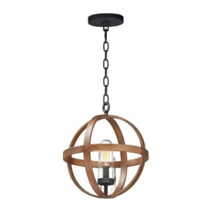 27582CDAPBK Compass 1-Light Outdoor Pendant