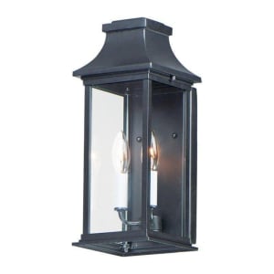 30025CLBK Vicksburg 2-Light Outdoor Wall Sconce