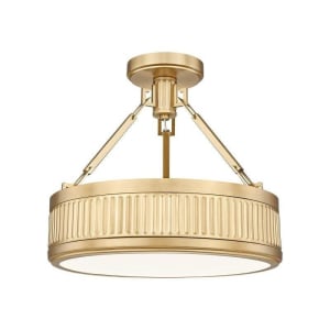 Z-Lite Lighting 3046SF15-MGLD-LED Quinn Semi Flush Mount