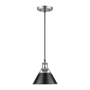 3306-S PW-BLK Orwell 1-Light Pendant