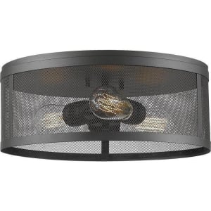 331F14-BRZ Meshsmith 3-Light Flush Mount