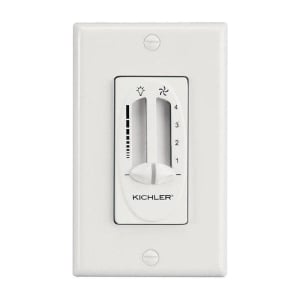 Dual Slide 4-Speed Fan and Light Dimming Wall Control