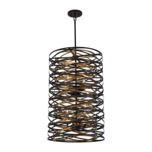 Vortic Flow Pendant 8-Light, Dark Bronze