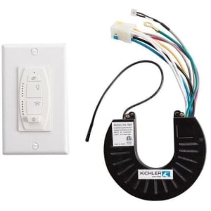 Six speed, reversing with light dimming and on/off CFL toggle DC Wall Control