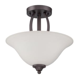 Northlake Convertible Semi Flush 2-Light, Aged Bronze