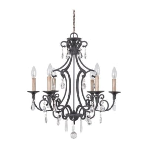 Bentley Chandelier 6-Light, Matte Black