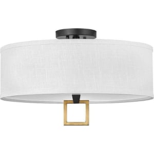 41808BK Link 3-Light LED Ceiling Semi Flush 