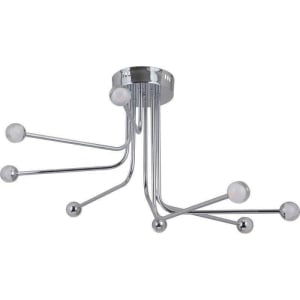 Solis Flush Mount 8-Light LED, Chrome