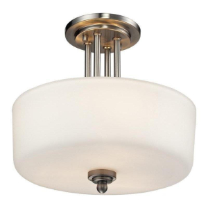 434-SF-BN Cardinal 3-Light Semi Flush