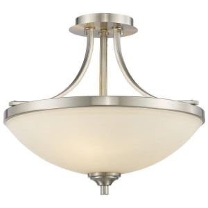 435SF-BN Bordeaux 3-Light Semi Flush