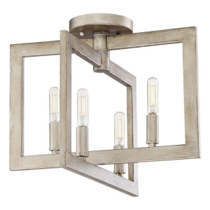 Portrait Semi Flush 4-Light, Gold Twilight